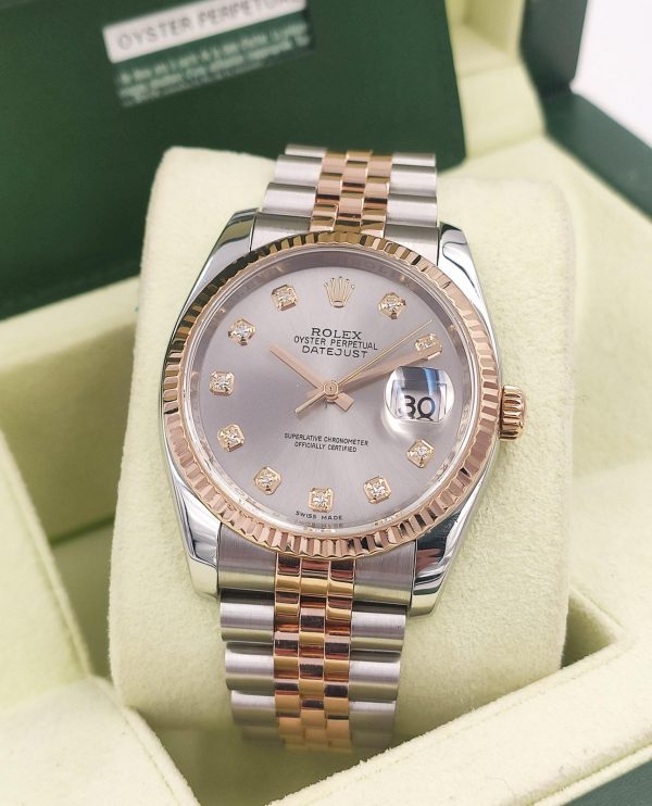 Rolex Datejust luxury steel and Rose Gold watch