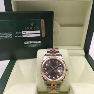 Rolex Datejust luxury steel and Rose Gold watch